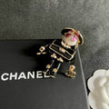 Chanel Black Brooch 820