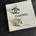 Chanel CC-Style Drop Earrings