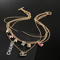 Chanel Layered Gold-Tone Charm Necklace