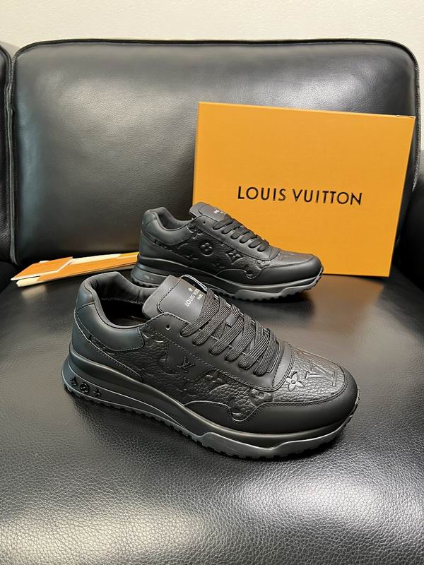 Louis Vuitton LV Run Away Sneaker – All Black Monogram Embossed