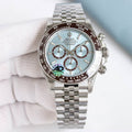 Rolex Chronograph Watch with Ice-Blue Dial