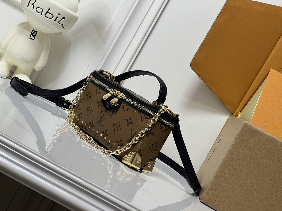Louis Vuitton Brown Monogram Vanity-Style Bag