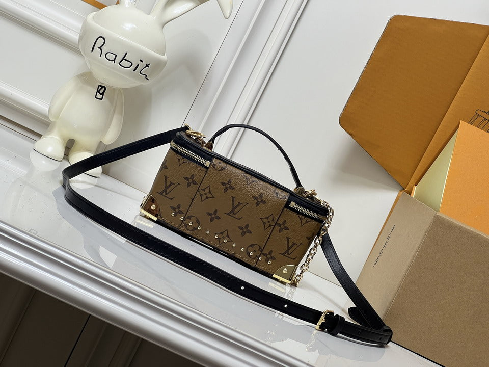 Louis Vuitton Brown Monogram Vanity-Style Bag