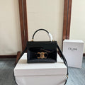 CELINE TEEN NINO BAG 20 IN BLACK GLOSSY CALFSKIN GOLD HARDWARE