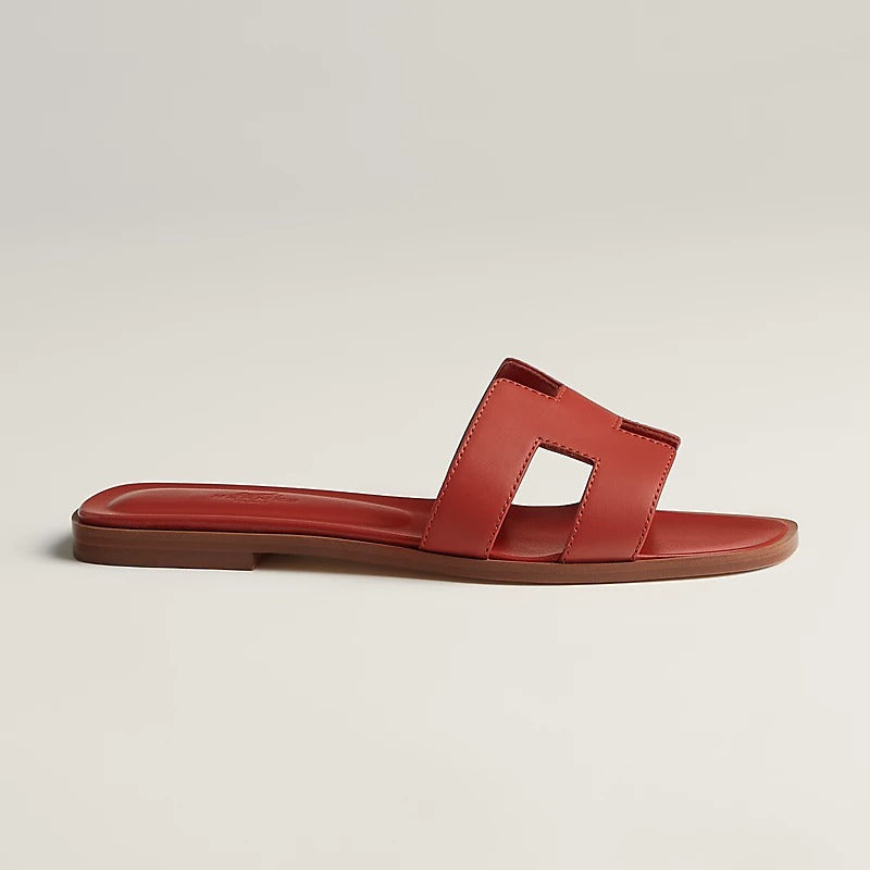 HERMES 0RAN SANDAL ORANGE BRULEE